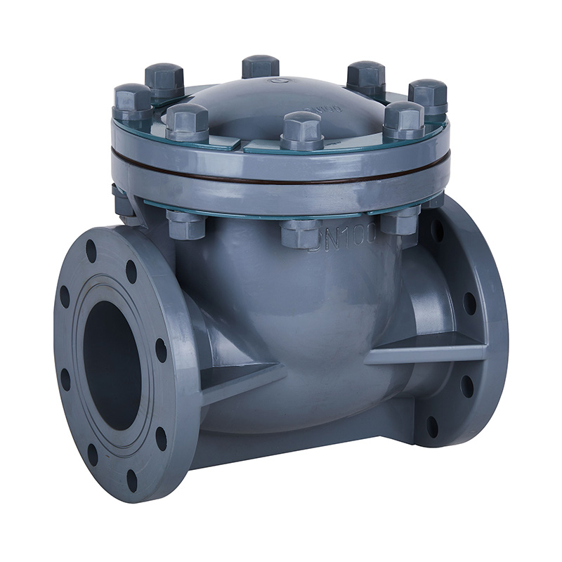 PVC-C H44F-10V 旋启式止回阀 DN15-300国标